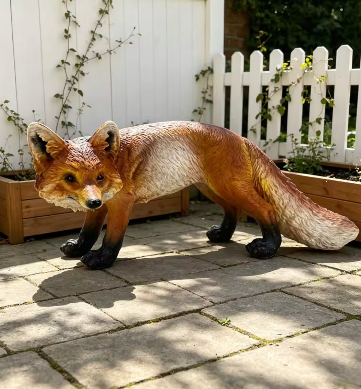 Red Fox Garden Statue