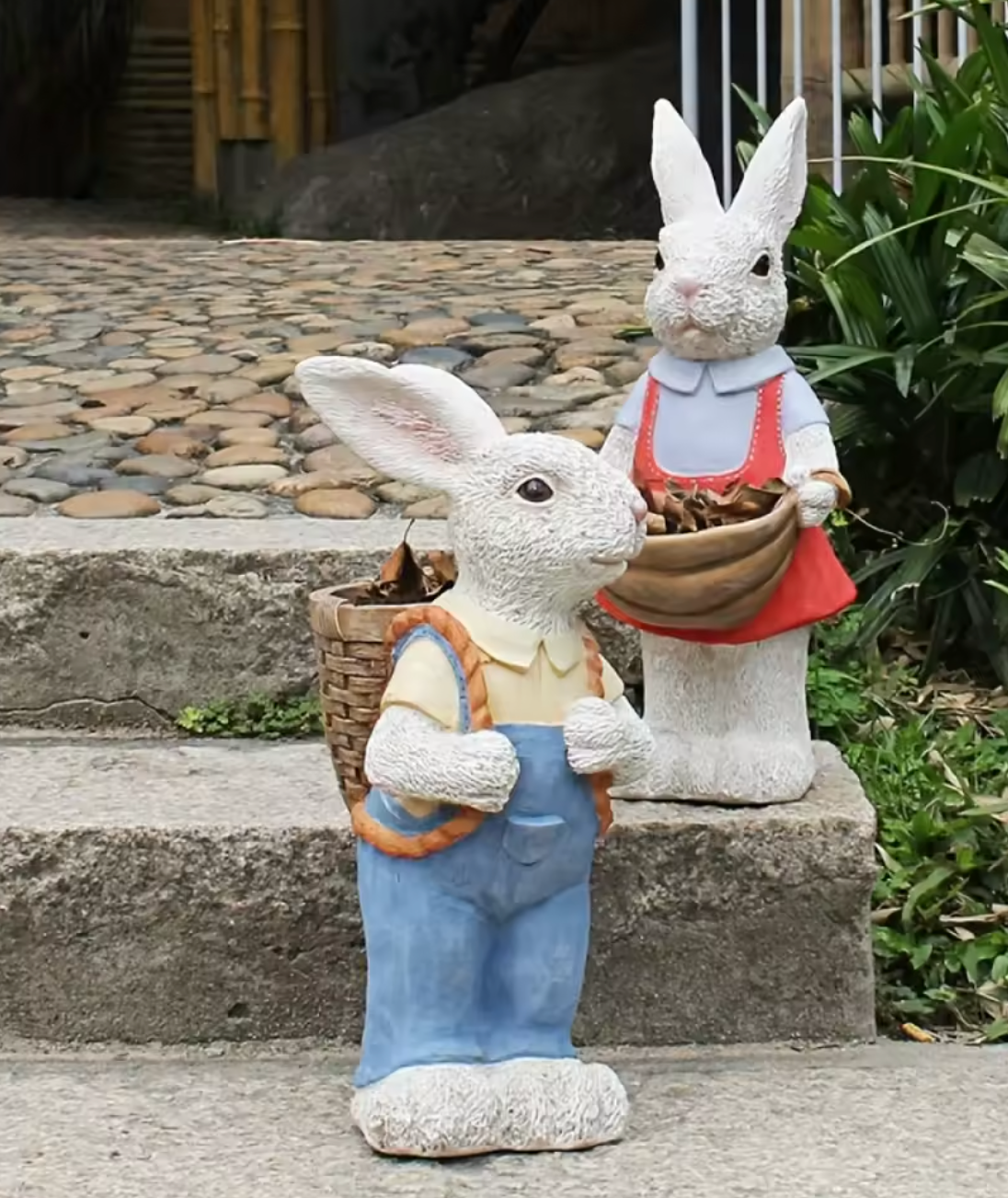 Rabbit Planter Garden Statue