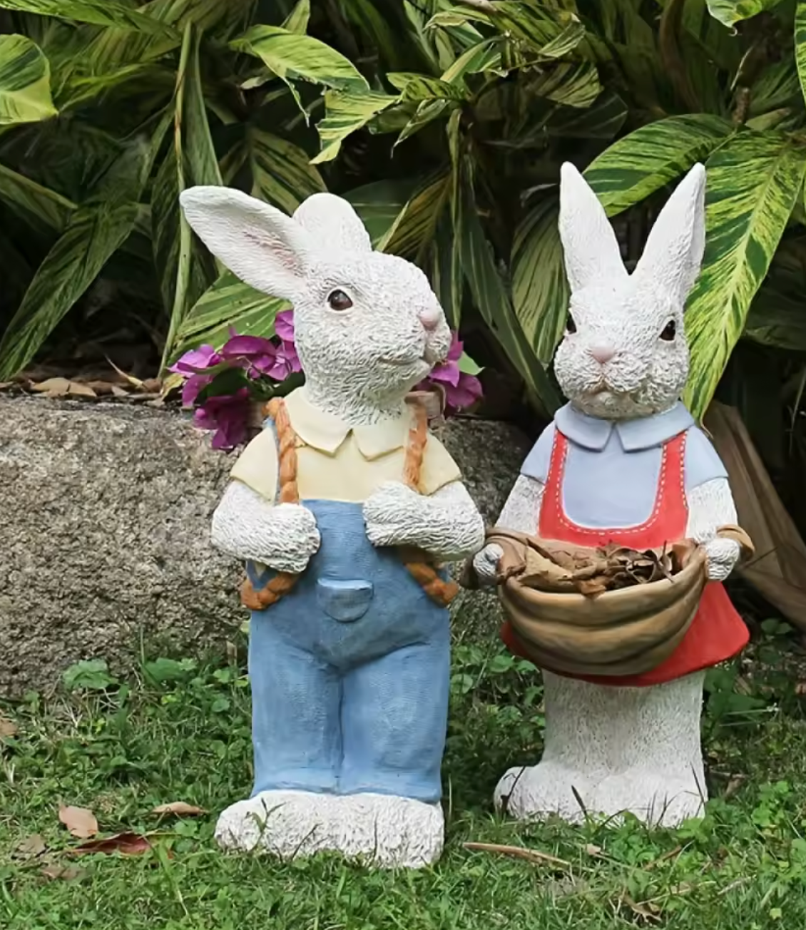 Rabbit Planter Garden Statue