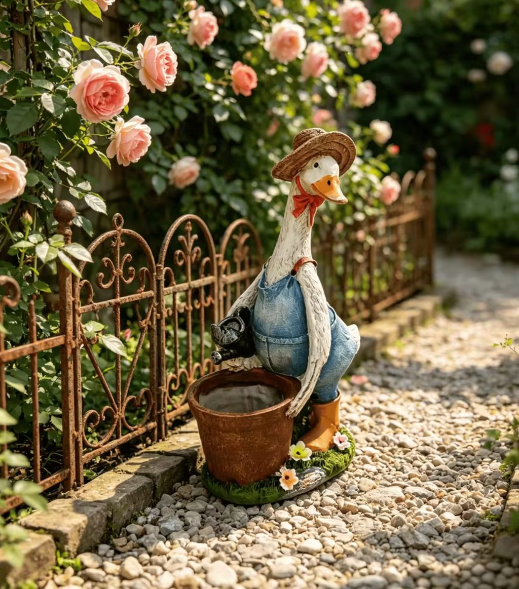 Duck Planter Garden Statue