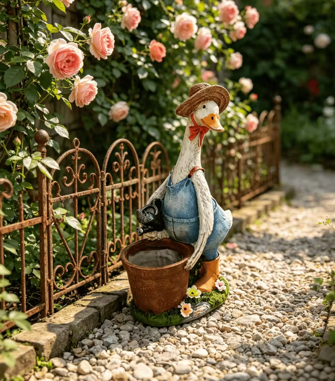 Duck Planter Garden Statue