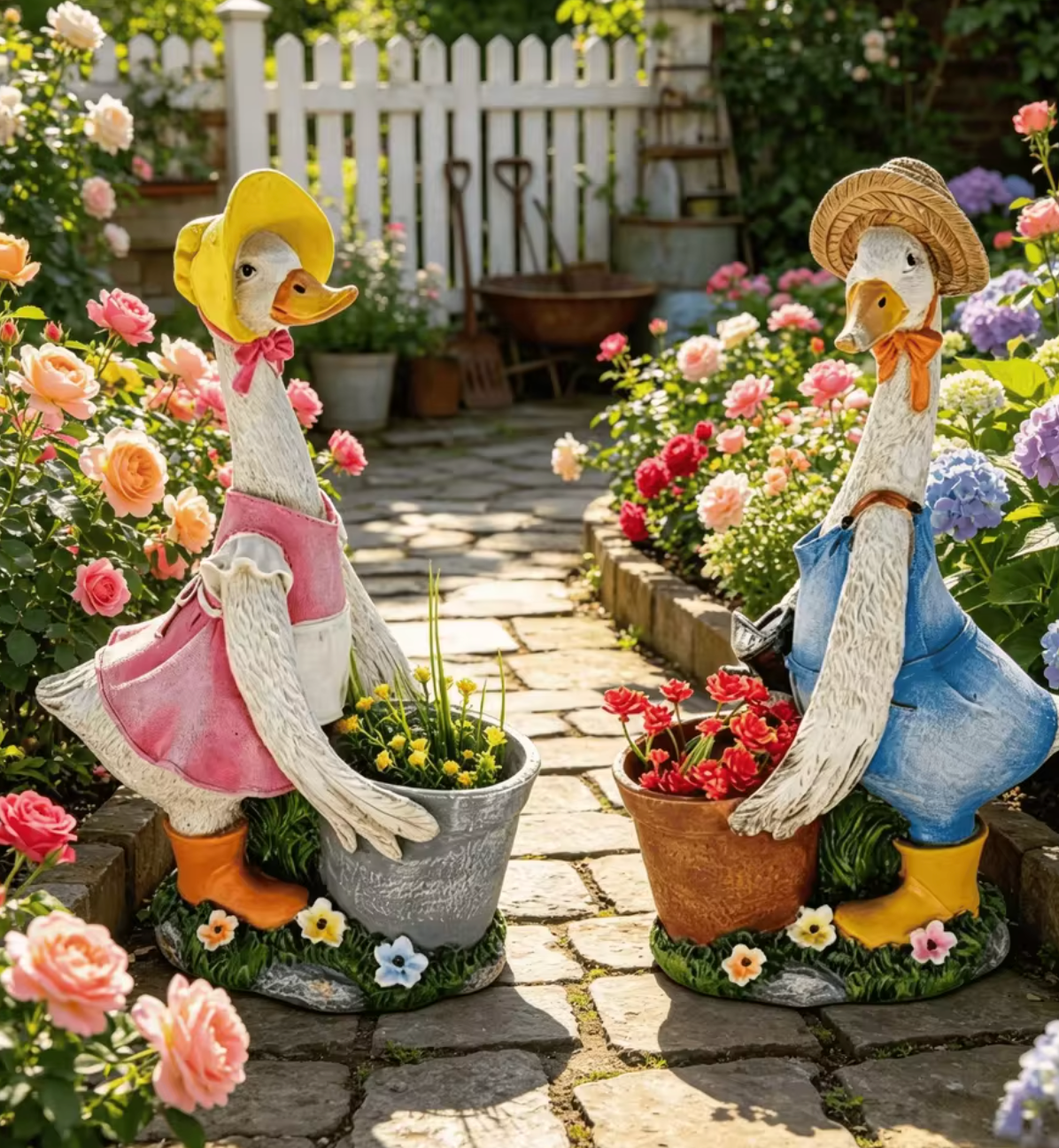 Duck Planter Garden Statue