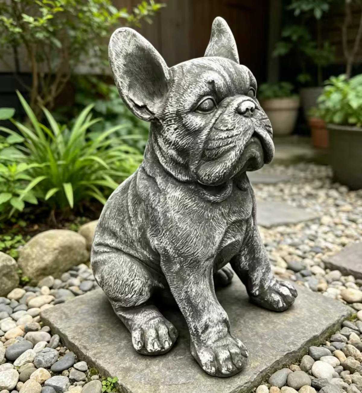 French Bulldog Garden Statue