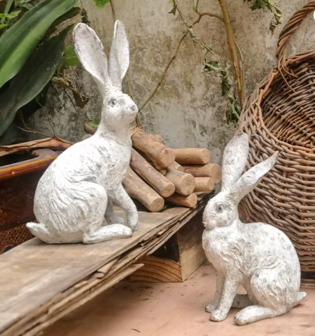 White Rabbit Garden Statues