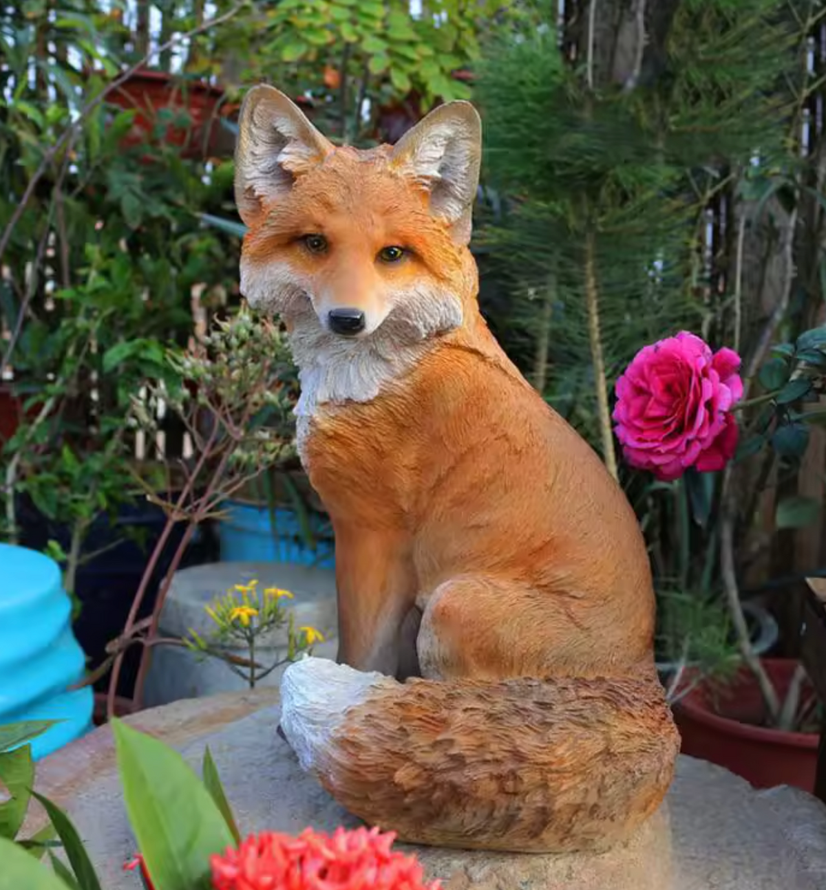 Fox Garden Statue