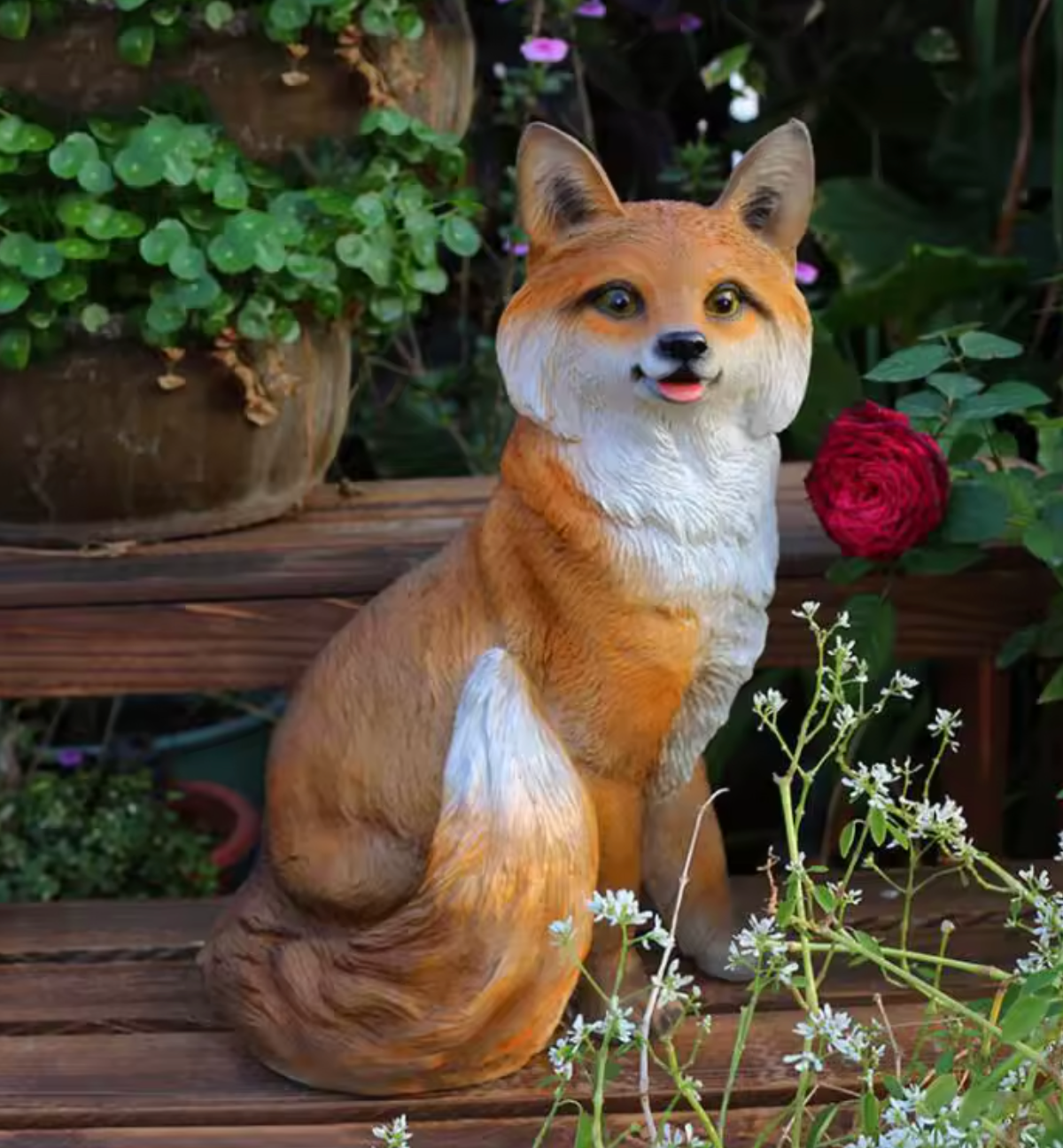 Fox Garden Statue