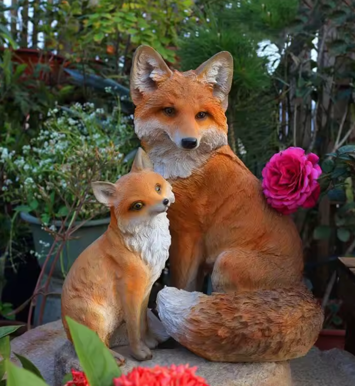 Fox Garden Statue