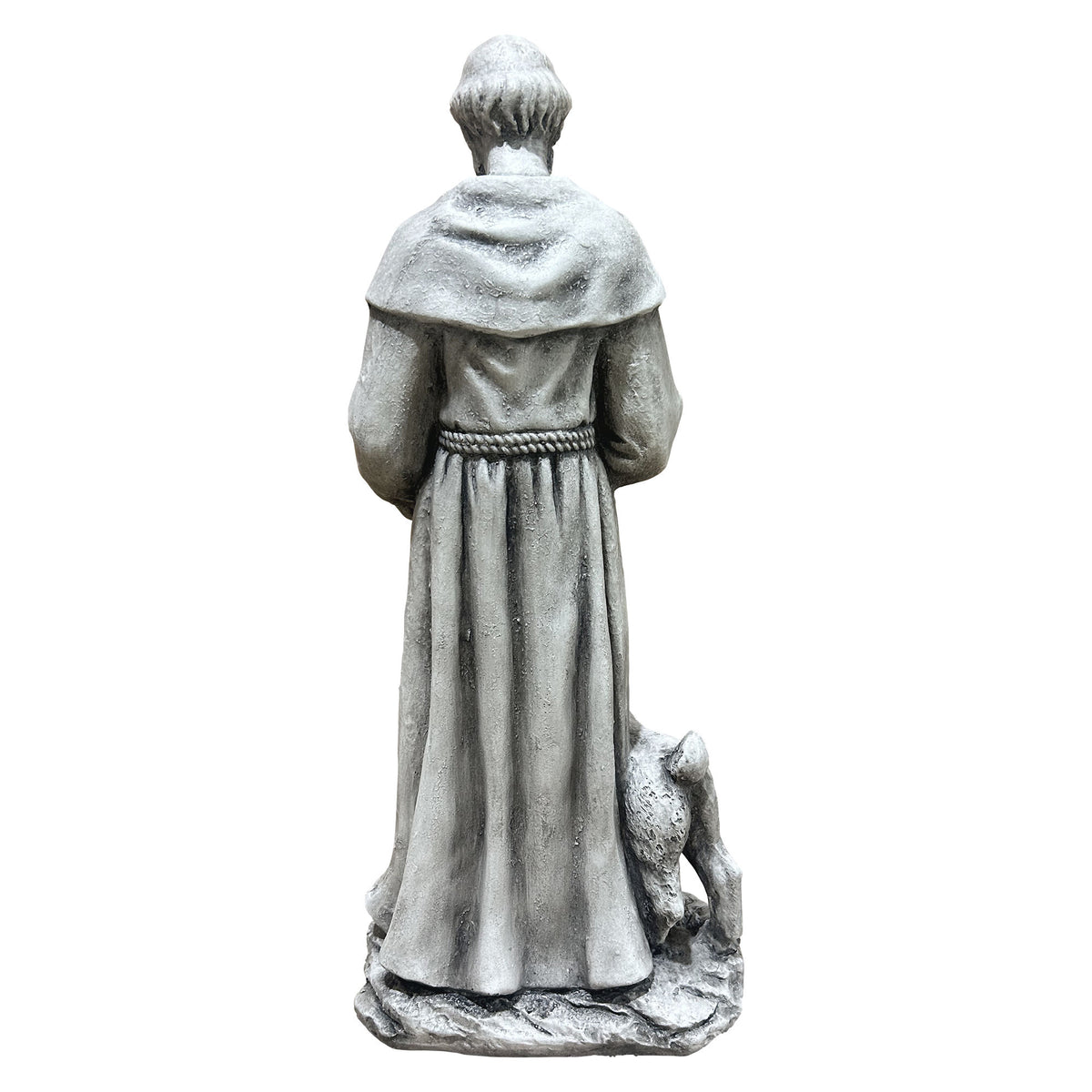 Saint with Lamb Garden Statue