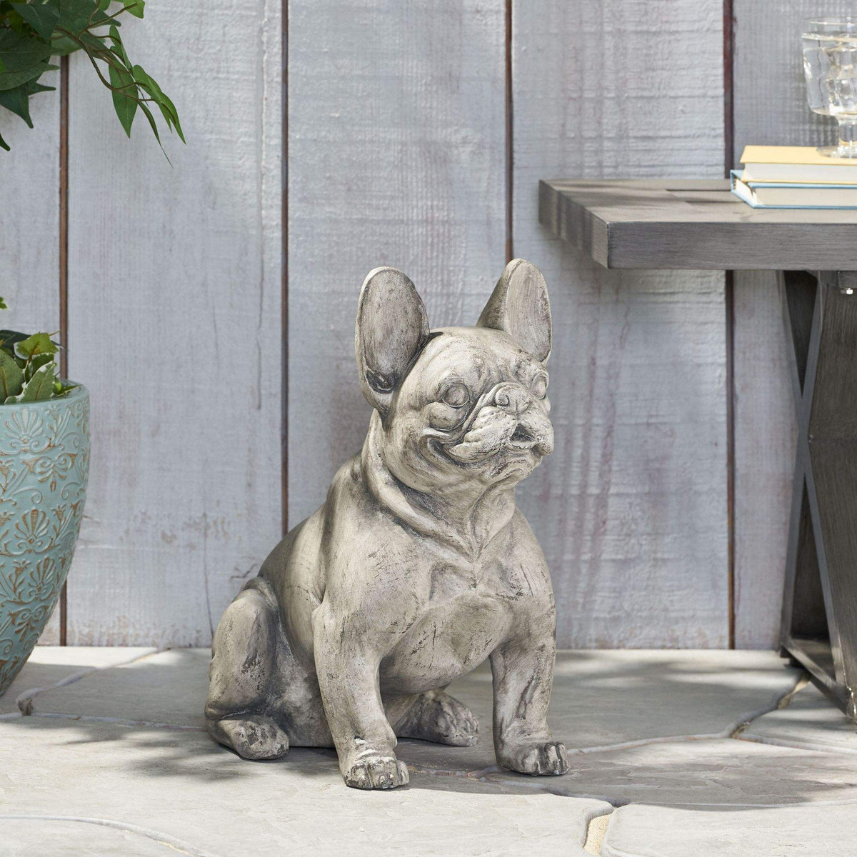 French Bulldog Garden Statue